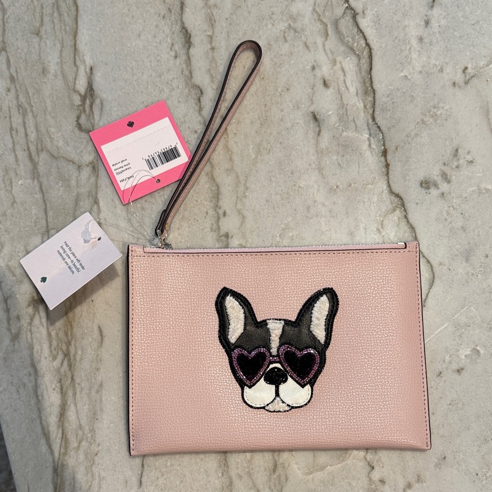 kate spade Francois the Frenchie clutch